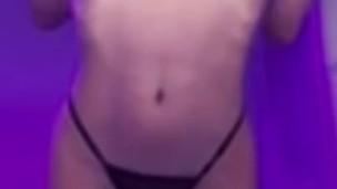 Leaked video, Fit girl showing perfect tits and stomach